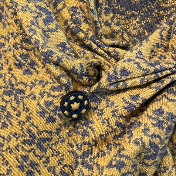 Moth Mustard and Charcoal Knit Sweater - Picture 3 of 4